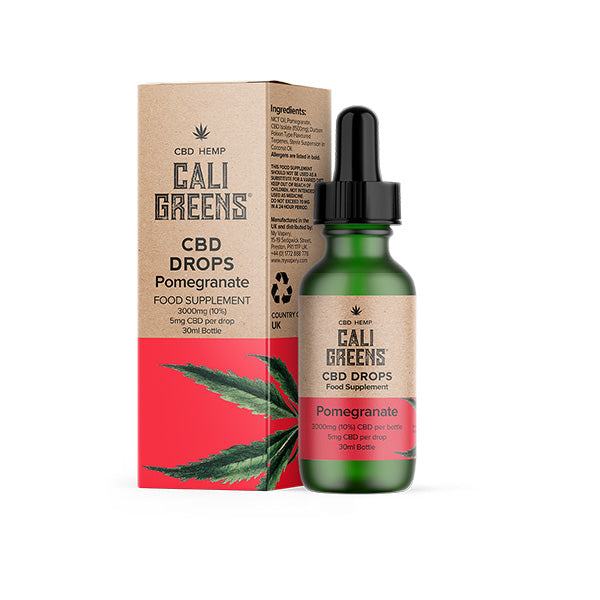 Cali Greens 3000mg CBD Oral Drops – 30ml