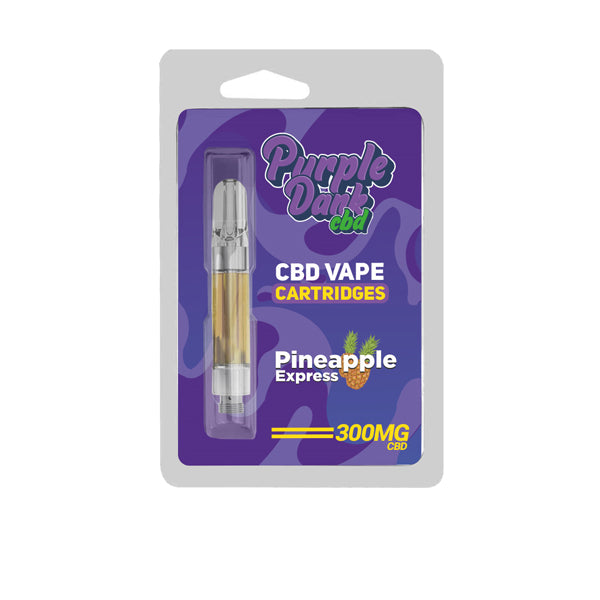 Purple Dabz CBD Vape Cartridges 300 & 600 MG – Pineapple Express (BUY 1 GET 1 FREE)